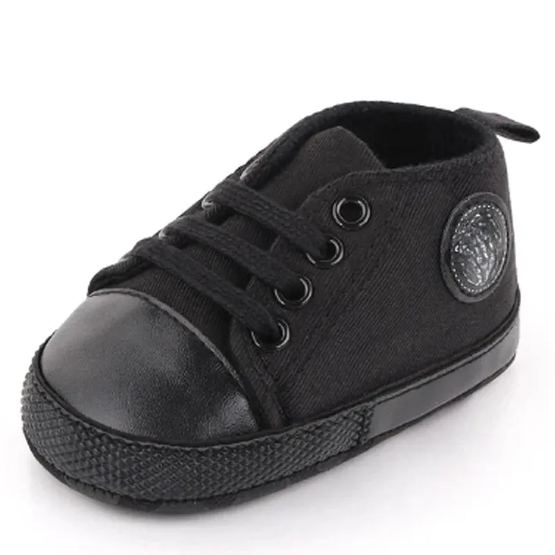 Canvas Baby Sneakers – Soft Sole First Walkers for Boys & Girls
