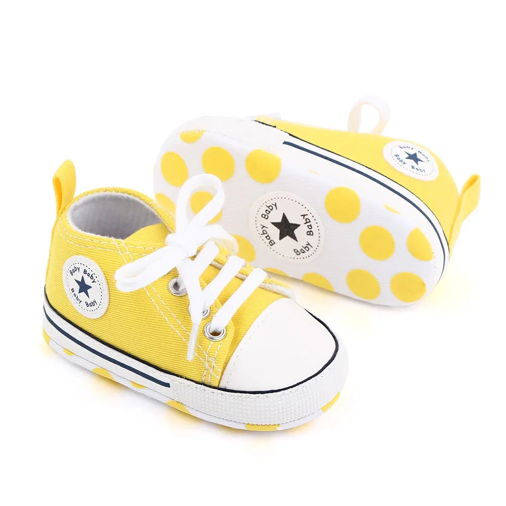 Canvas Baby Sneakers – Soft Sole First Walkers for Boys & Girls