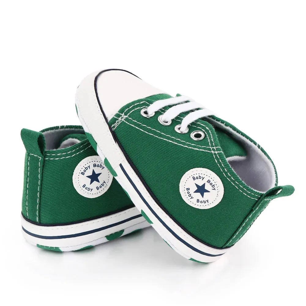Canvas Baby Sneakers – Soft Sole First Walkers for Boys & Girls