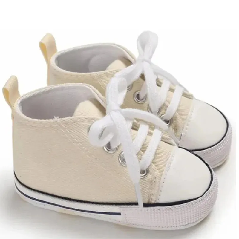 Canvas Baby Sneakers – Soft Sole First Walkers for Boys & Girls