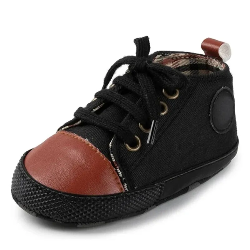 Canvas Baby Sneakers – Soft Sole First Walkers for Boys & Girls