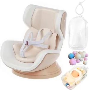 Car Seat Protector for 15&17cm Dolls,Cute Desktop Display Ornament Set Accessories for Dolls,Air Vent Stuffed Toy Carseat,Car Ornament and for Blind Box Doll Fans and Doll Collectors (Khaki)