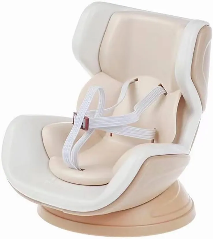Car Seat Protector for 15&17cm Dolls,Cute Desktop Display Ornament Set Accessories for Dolls,Air Vent Stuffed Toy Carseat,Car Ornament and for Blind Box Doll Fans and Doll Collectors (Khaki)