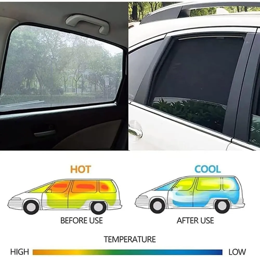 Car Side Window Sunshade for MAZDA BIANTE,High Elastic Material Front Rear Sun Shade Cover UV Protecti Breathable Sun Visor Privacy Protection,G, normal