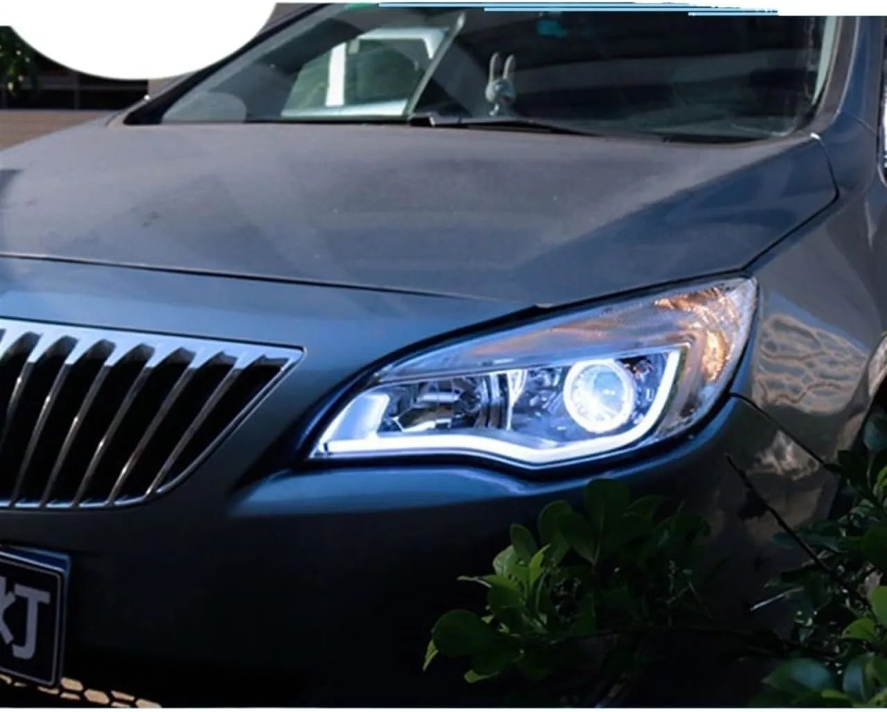Car Styling LED Headlight Compatible With Buick Excelle Led Headlights Compatible with Excelle Head Lamp Angel Eye Led Front Light Bi-Xenon Lens Xenon H(4300K)