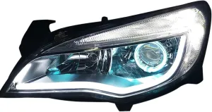 Car Styling LED Headlight Compatible With Buick Excelle Led Headlights Compatible with Excelle Head Lamp Angel Eye Led Front Light Bi-Xenon Lens Xenon H(4300K)