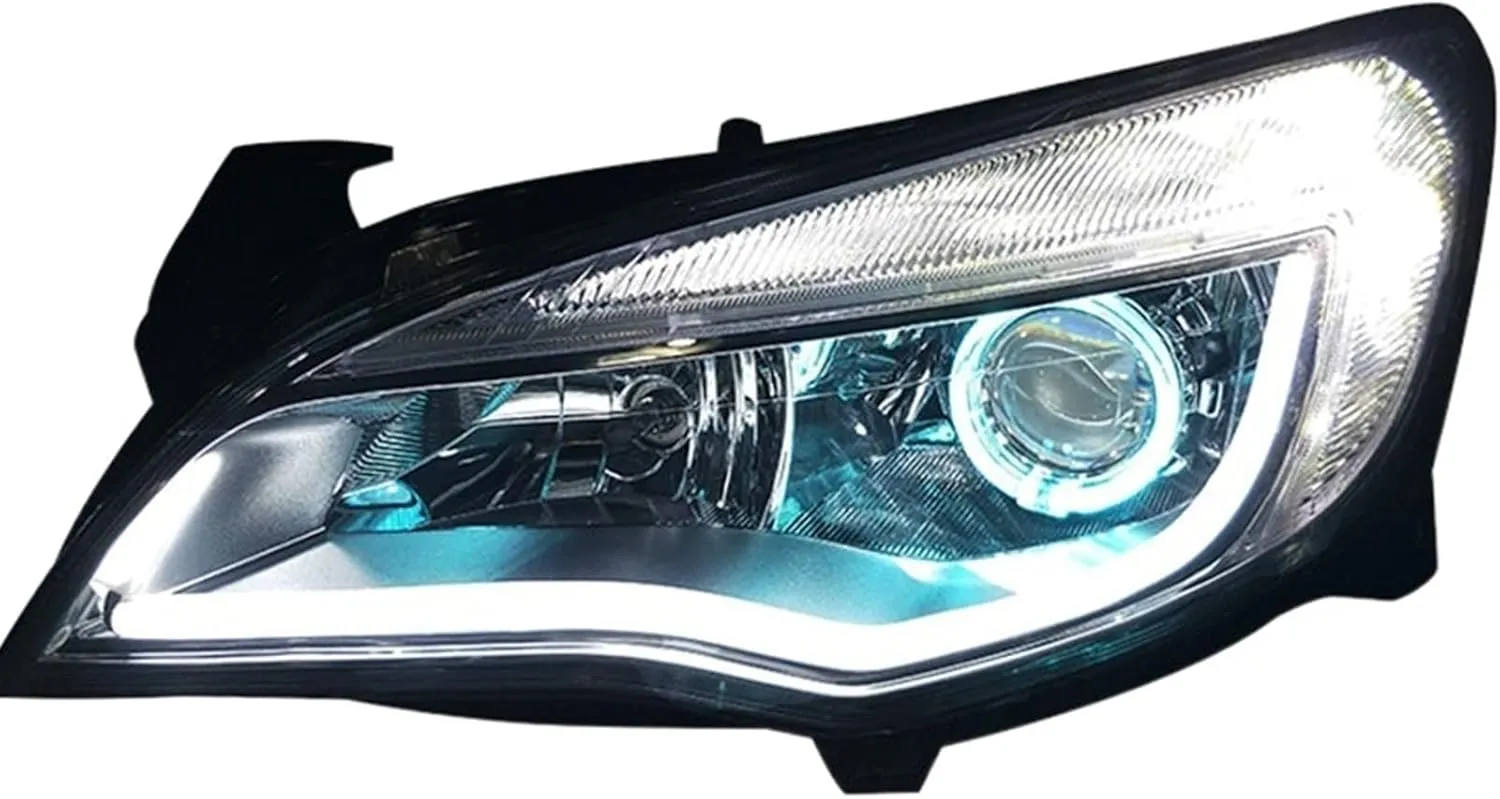Car Styling LED Headlight Compatible With Buick Excelle Led Headlights Compatible with Excelle Head Lamp Angel Eye Led Front Light Bi-Xenon Lens Xenon H(4300K)