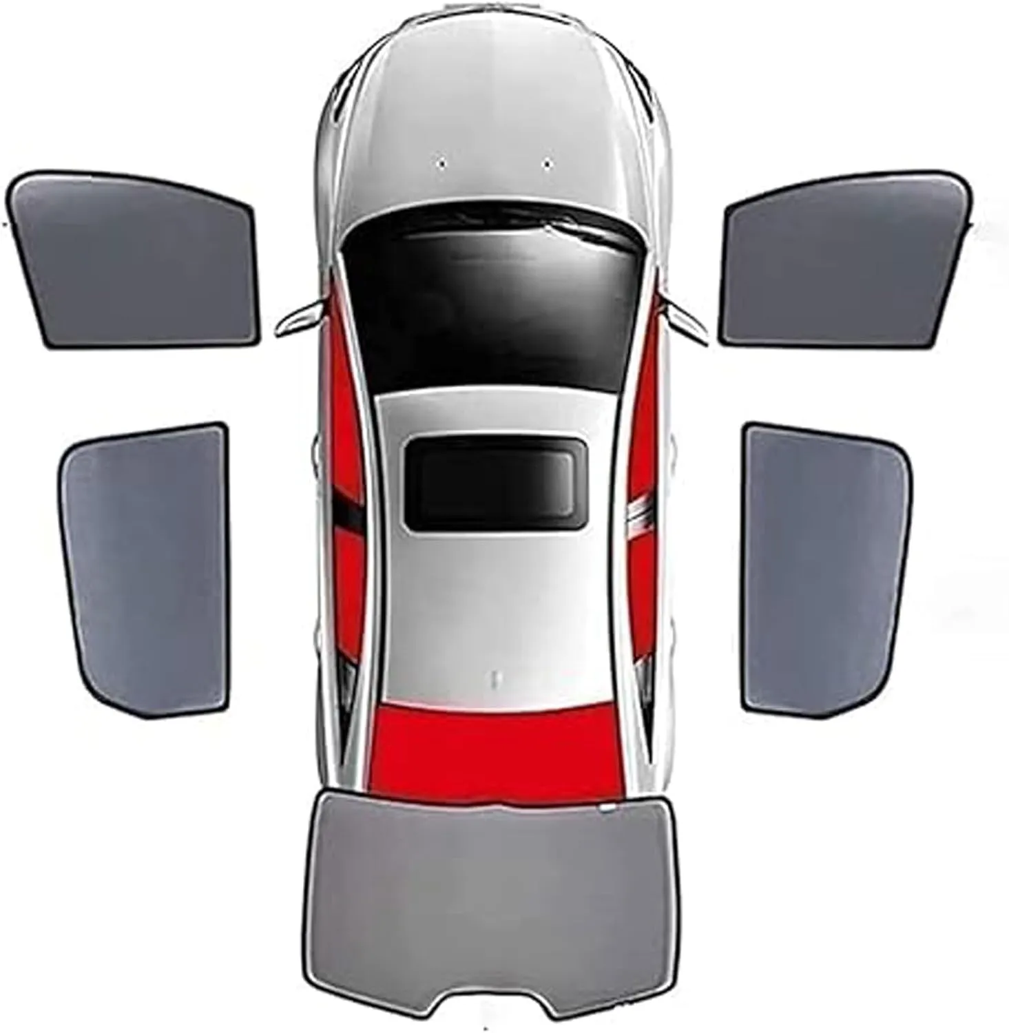 Car Window Shades for Suzuki Vitra 2014-2019, Breathable Sunshade Screens Durable Magnetic Fully Covered UV Protection Car Accessories,5pcs