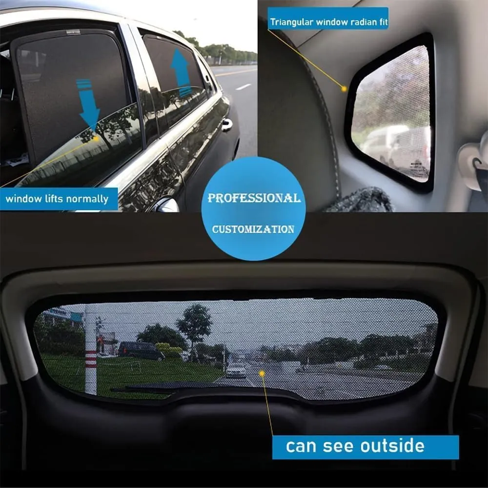 Car Window Shades for Suzuki Vitra 2014-2019, Breathable Sunshade Screens Durable Magnetic Fully Covered UV Protection Car Accessories,7pcs