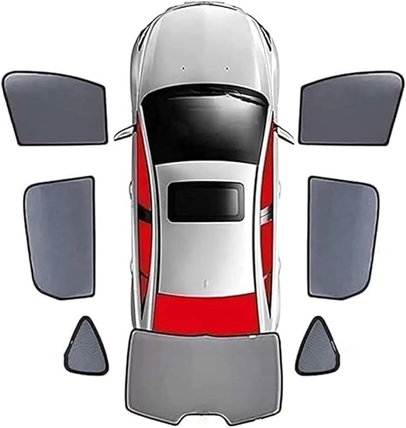 Car Window Shades for Suzuki Vitra 2014-2019, Breathable Sunshade Screens Durable Magnetic Fully Covered UV Protection Car Accessories,7pcs