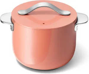 Caraway Petite Cooker - 2 Qt Ceramic Coated Pot - Free From Forever Chemicals - Perfect for Rice, Grains, or Sauces - Perracotta