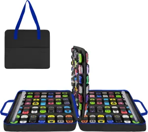 Carrying Case for 112 Toy Car Storage, Portable Container Carrier Organizer (Black)