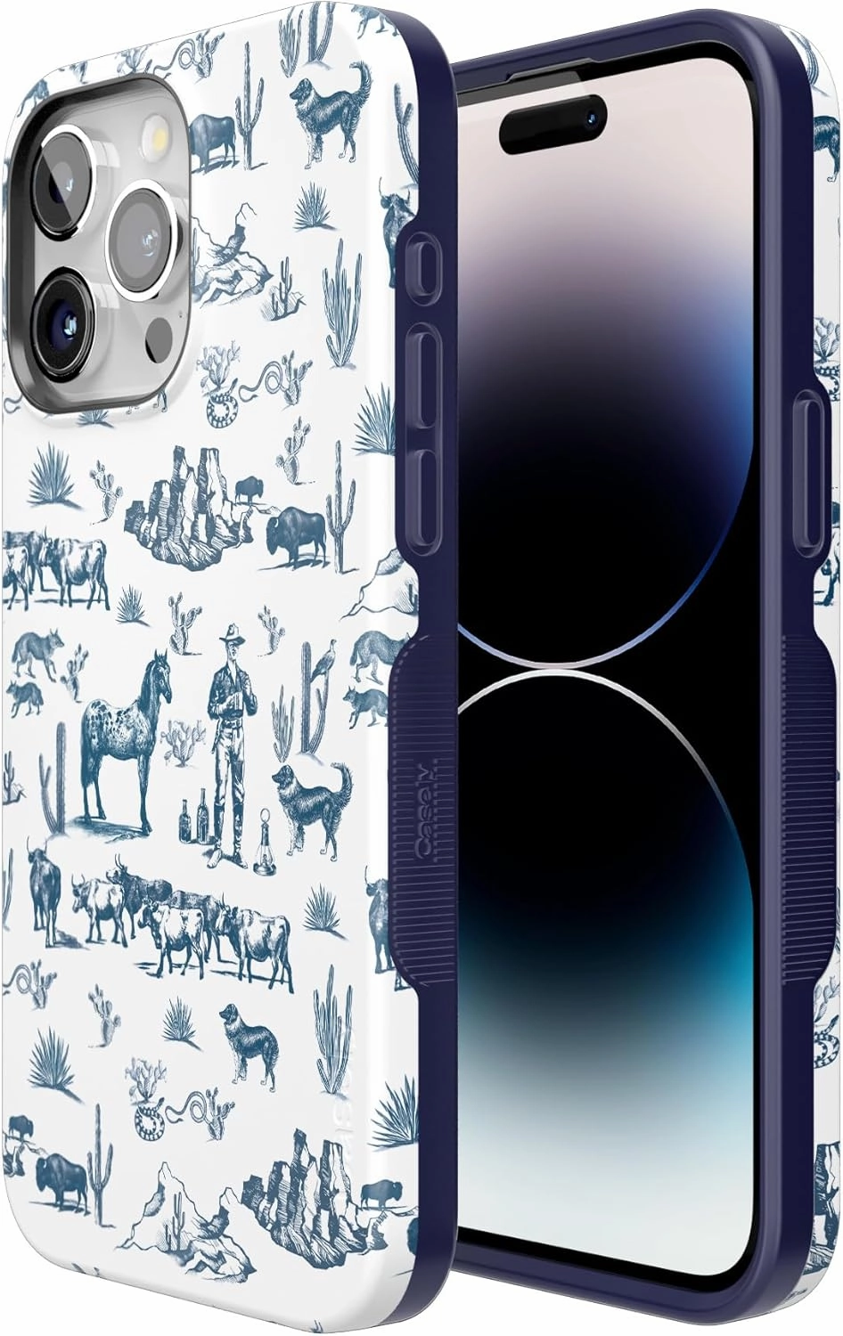 Casely iPhone 15 Pro Max Case | Wild West Adventure | Desert Western | Bold Case | Compatible with MagSafe and Action Button
