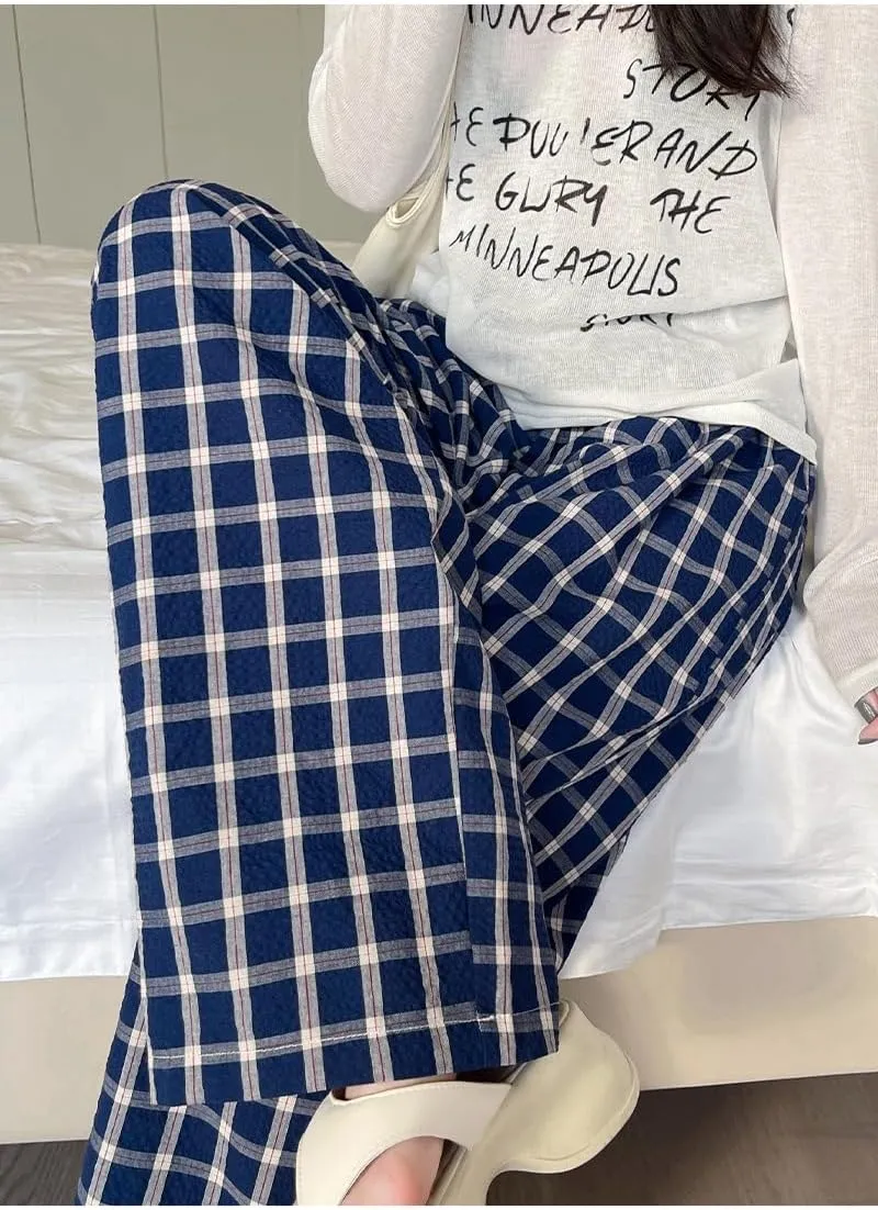 Casual Plaid Pants Y2K Goth Alt Baggy Pants Fairy Grunge Alternative Clothing Drawstring Fairycore Streetwear