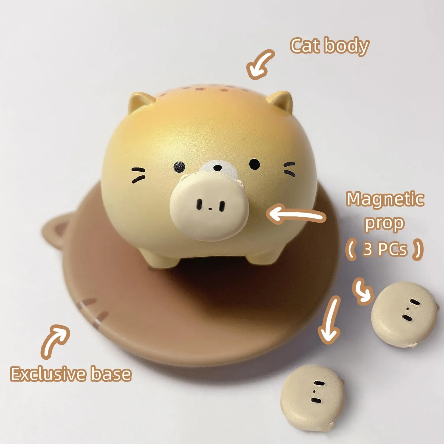 Cat Energy Snack Series 8PCs Cute Figures Collectible Toys Kawaii Birthday Gifts