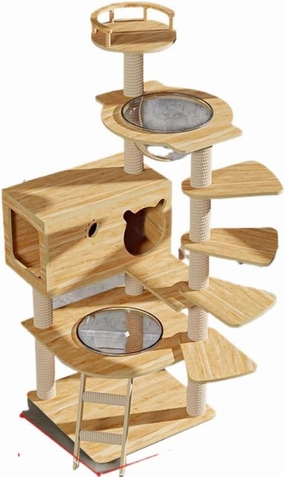 Cat Tree Toys for Indoor Cats Bed Tower Scratching Post Scratcher Indoor Cats Clearance Prime Litter Box Enclosure Furniture Protectors from Wand Supplies Outdoor Modern (A)