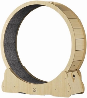 Cat Wheel Exerciser Cat Treadmill High-Fiber Board Silent No-Claw Cat Climbing Frame Pet Cat Toy Sports Fitness Running Wheel Daily Exercise for Cats(Black)