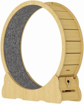 Cat Wheel Large Cat Treadmill High-Fiber Board Silent No-Claw Cat Climbing Frame Pet Cat Toy Sports Fitness Running Wheel Cat Wheels(D,X-Large)