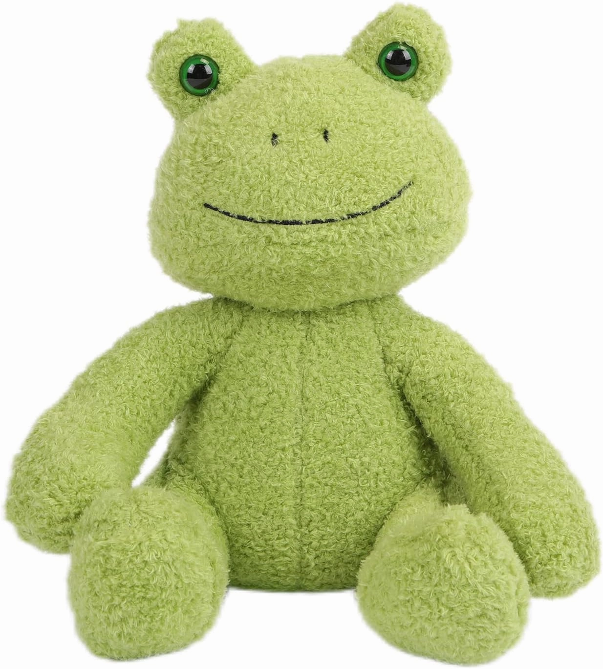 CAZOYEE Adorable Frog Plush Stuffed Animal, Super Soft Cuddle Frog Doll, for Kids & Adults, 10"