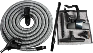 Cen-Tec Systems 97338 Central Vacuum Low Voltage Attachment Kit with Switch Control Hose, 50 Ft, Black