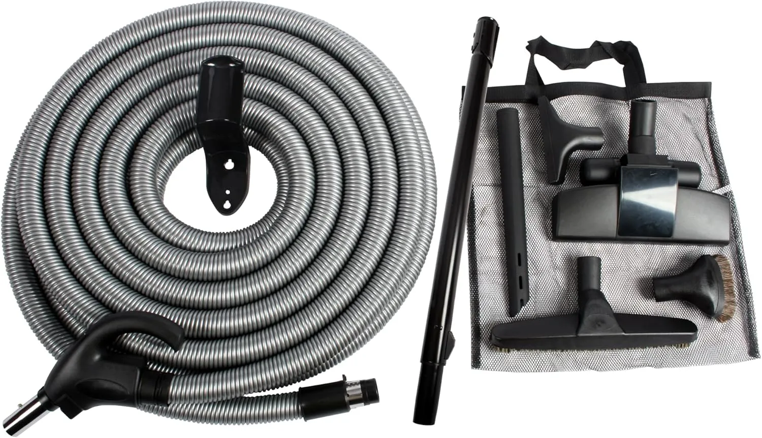 Cen-Tec Systems 97338 Central Vacuum Low Voltage Attachment Kit with Switch Control Hose, 50 Ft, Black