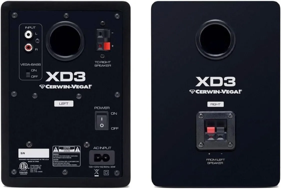 Cerwin Vega XD3NA Powered Desktop Speakers