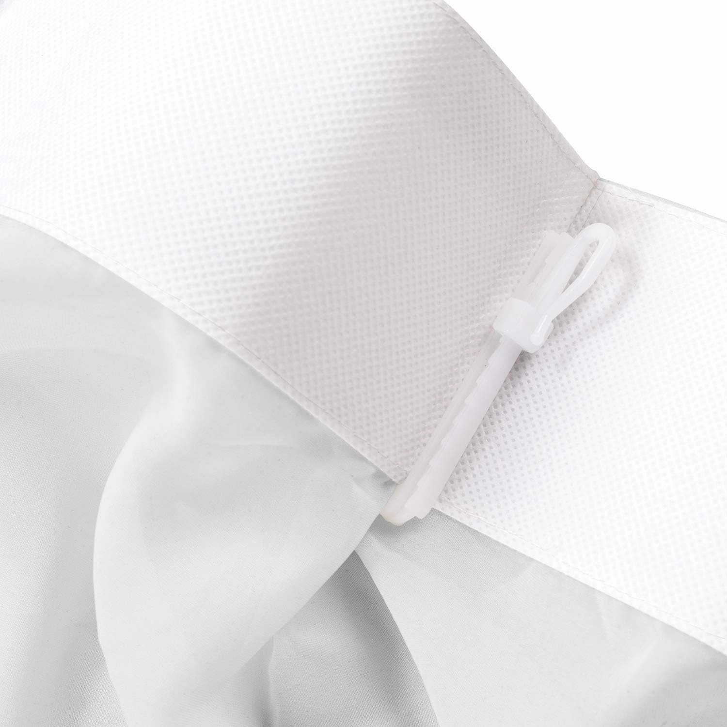 ChadMade Indoor Outdoor Solid Sheer Curtain Pinch Pleated White 150" W X 96" L Wide Opulent Voile Drapes (1 Panel)