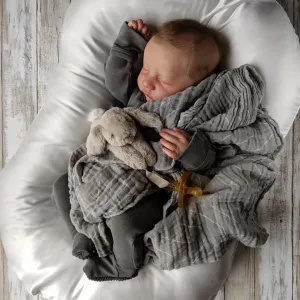 CHAREX Lifelike Reborn Baby Dolls - 18 Inch - Realistic Baby Doll Feeling Realistic Real Life Baby Dolls Sleeping Baby Doll Lifelike Newborn Boy Weighted Soft Handmade with Accessories for Kids 3 