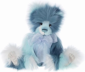 Charlie Bears - Memory Lane | 2024 Secret Collection, Labyrinth Collection, Blue Plush Teddy Bear, Long Fur, Cute, Collectable, Handmade, Fully Jointed, Ages 3 , Stuffed Animal
