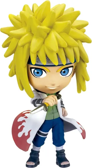 Chibi Masters Bandai Minato Namikaze Figure - 8cm Mini Toy in Action Pose, Collector Naruto Toy, Gift Ideal