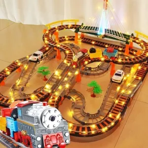 Children's Railway car and Train Track Sets Electrical Train Track Sets Train Railway Set