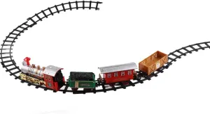 Christmas Trains Set,Christmas Electric Train Set for Children,Electric Railway Train with Light and Sound Party Home,Xmas Tree Decoration Kids Gifts