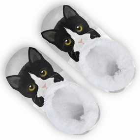 Christmas Boys Girls House Slippers Kids toddler Home Shoes Winter Indoor shoes XS