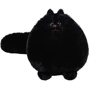 CIEXINNGN Cat Plush Toy - Cute Cat Stuffed Animals for Girls and Boys Fluffy Plush Toy 12 Inch Black