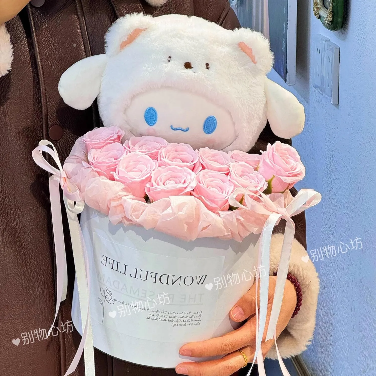 Cinnamoroll Collectible Soft Plush, Kawaii Cartoon Plush Figure Toy, Cute Stuffed Animal Pillow, Cartoon Theme Party Favor for Girls Cinnamoroll Fans Birthday