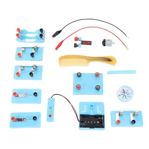 Circuit Experiment Box Series Parallel Circuit Building Kit Wind Turbines Lighted Led Traffic Lights for Kids