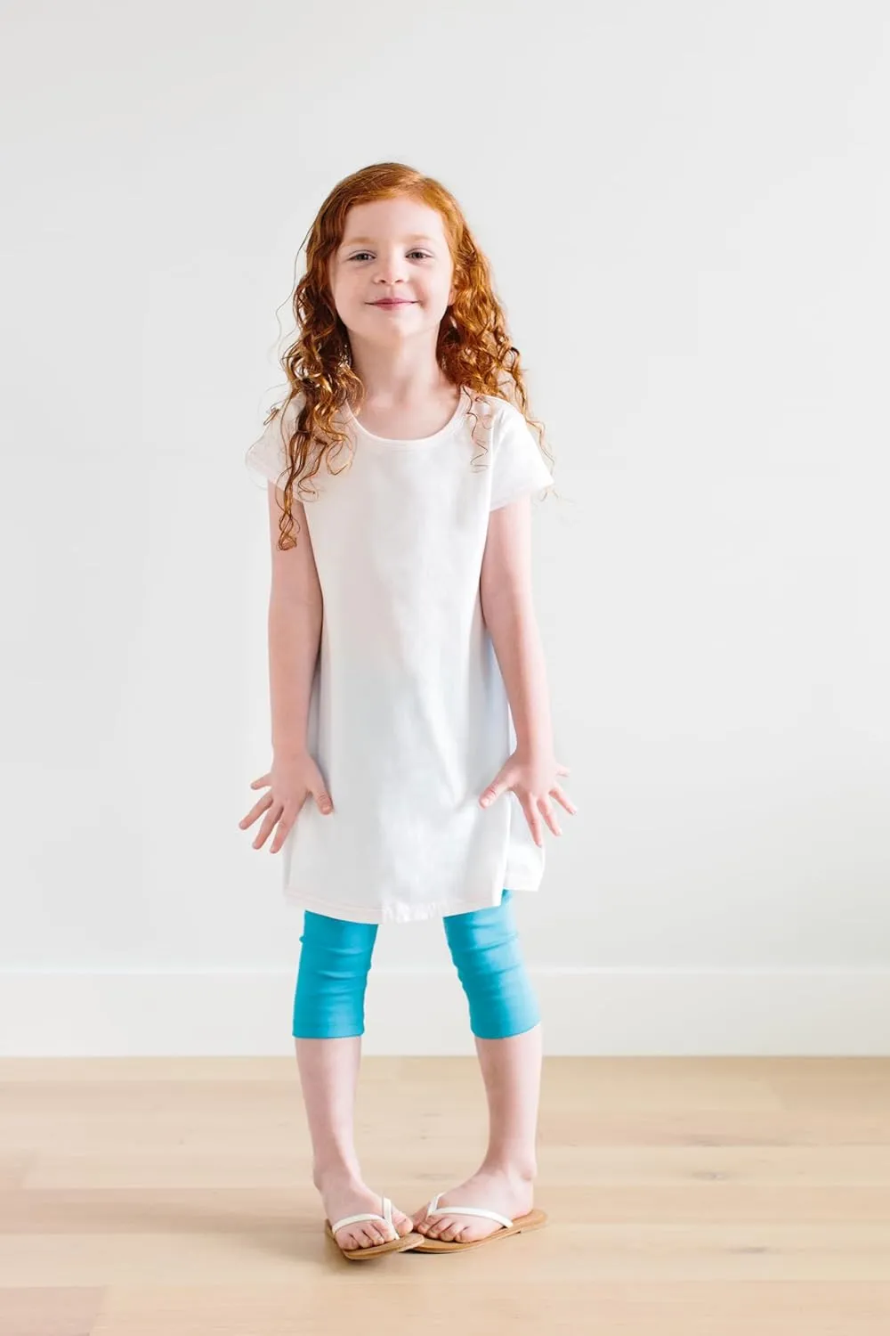City Threads Made in USA Baby Girls' Cotton Short Sleeve Cover Up Dress for Sensitive Skin SPD Sensory Friendly