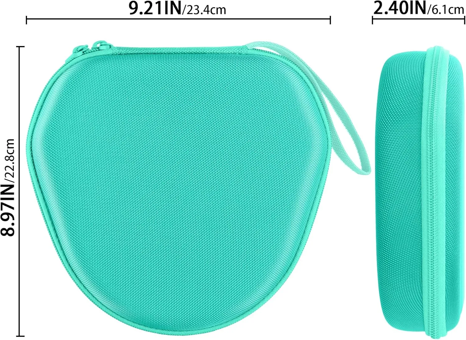 co2CREA Hard Case with Sleep Mode Replacement for Apple AirPods Max Wireless Over-Ear Headphones (Emerald Green Case)