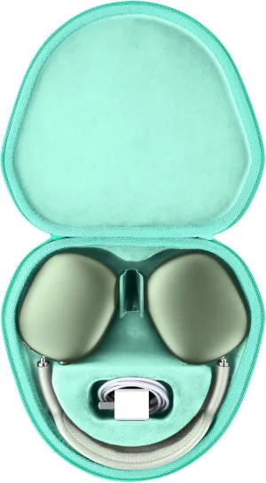 co2CREA Hard Case with Sleep Mode Replacement for Apple AirPods Max Wireless Over-Ear Headphones (Emerald Green Case)
