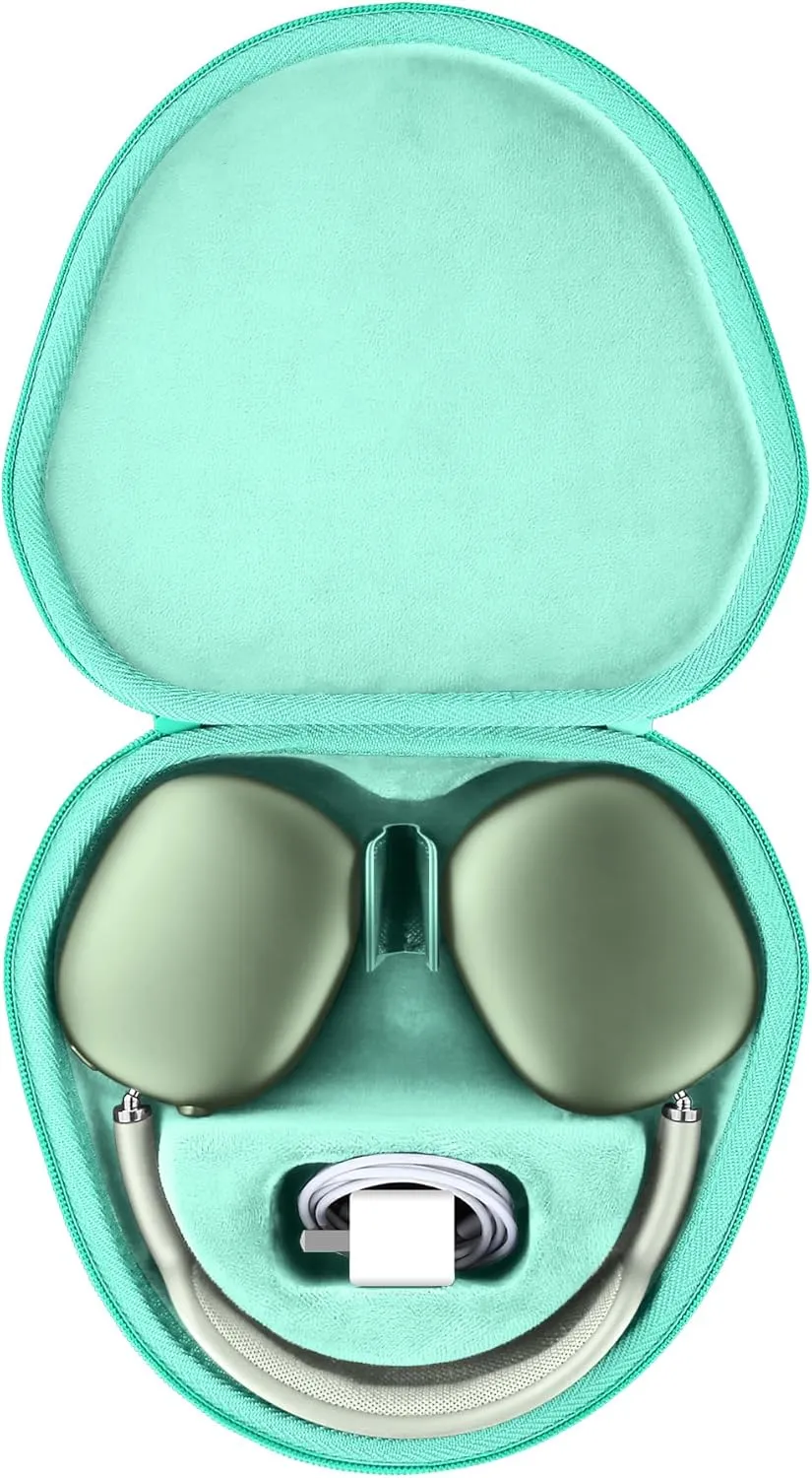 co2CREA Hard Case with Sleep Mode Replacement for Apple AirPods Max Wireless Over-Ear Headphones (Emerald Green Case)