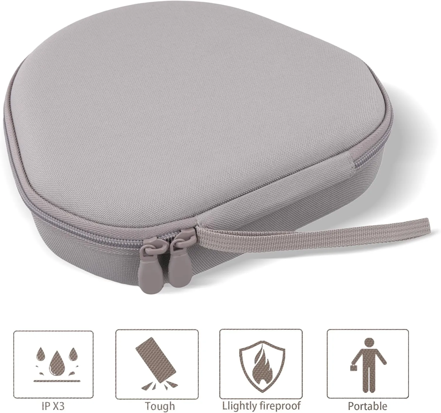 co2CREA Hard Case with Sleep Mode Replacement for Apple AirPods Max Wireless Over-Ear Headphones (Sandstone Case)