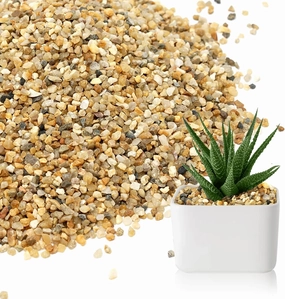 Coarse Sand Stone - Silica Sand for Plants,Mix Course Sand Soil Cover Succulents and Cactus Bonsai Natural Rocks Decorative Sand Horticultural Sand for Vases Fillers,Terrarium, Fairy Garden.