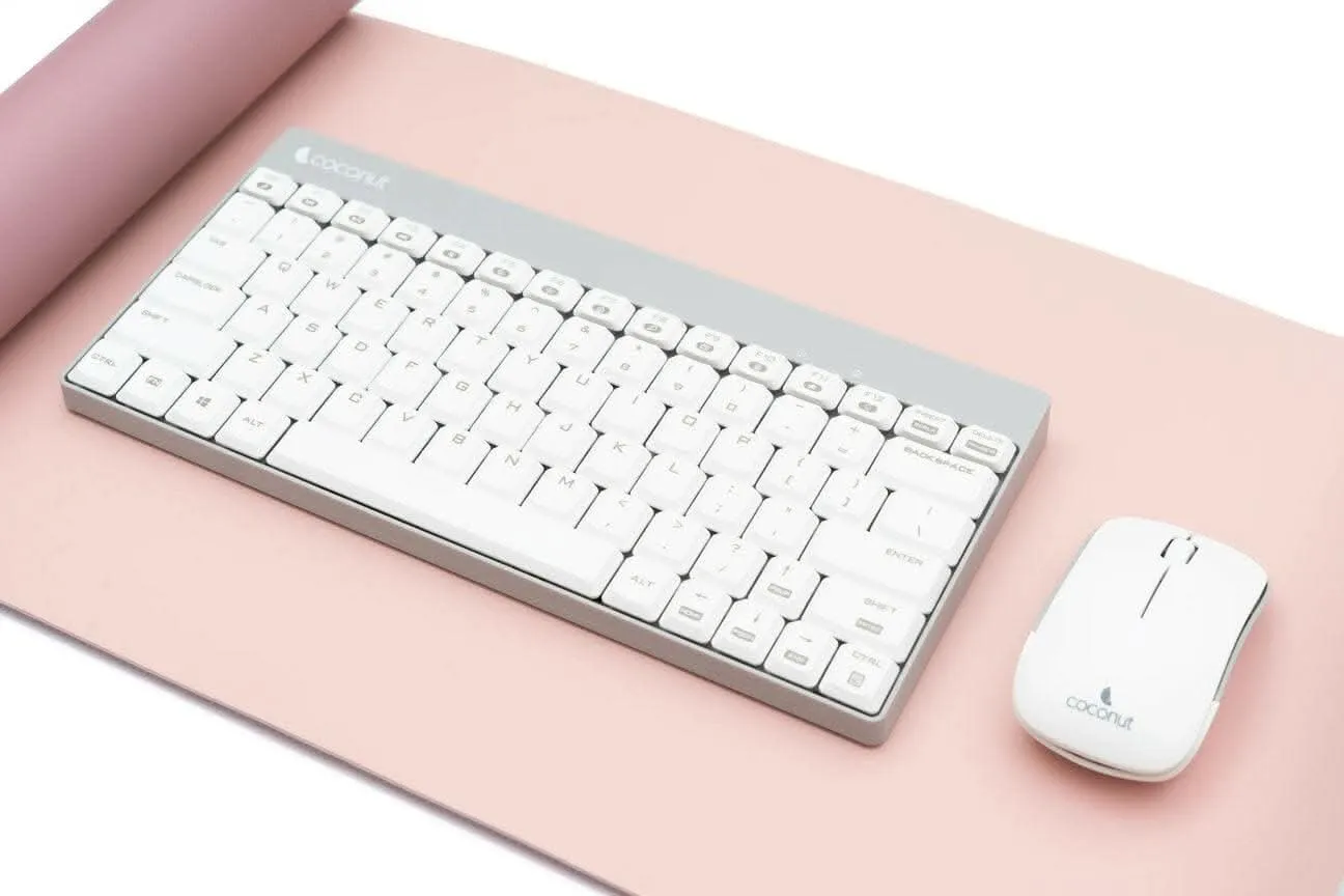 Coconut DM01 Reversible Desktop Mat Pad with Removable Magnetic (40x90CM, Purple & Pink)