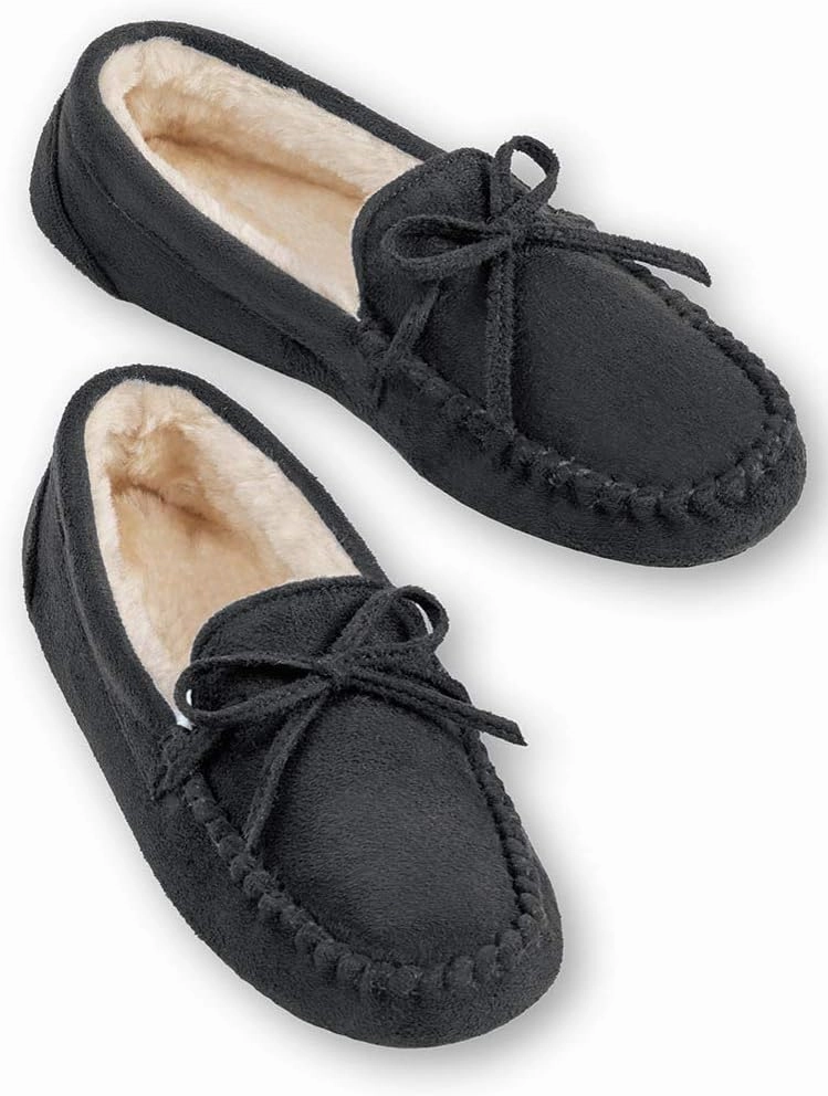 Collections Etc Women's Faux Suede Moccasins