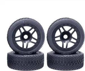 Compatible with ARRMA for Redcat for Team for Losi for Kyosho for VRX for HPI for HSP 111mm 1/8 RC Off Road for Buggy Tires Wheel 17mm Hex RC Wheel Tires