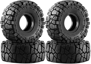 Compatible with SCX10 TRX4 for RGT 4Pcs 1.9 Inch for Climbing Tires Wheels for 1/10 RC Model Car Crawler Retrofit Upgrade Parts RC Wheel Tires