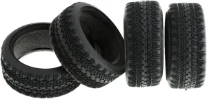 Compatible with Traxxas for HSP for Tamiya for HPI for Kyosho for Redcat 4Pcs Rubber Tire Tyre for 1/10 RC On-Road Drift Touring Car RC Wheel Tires
