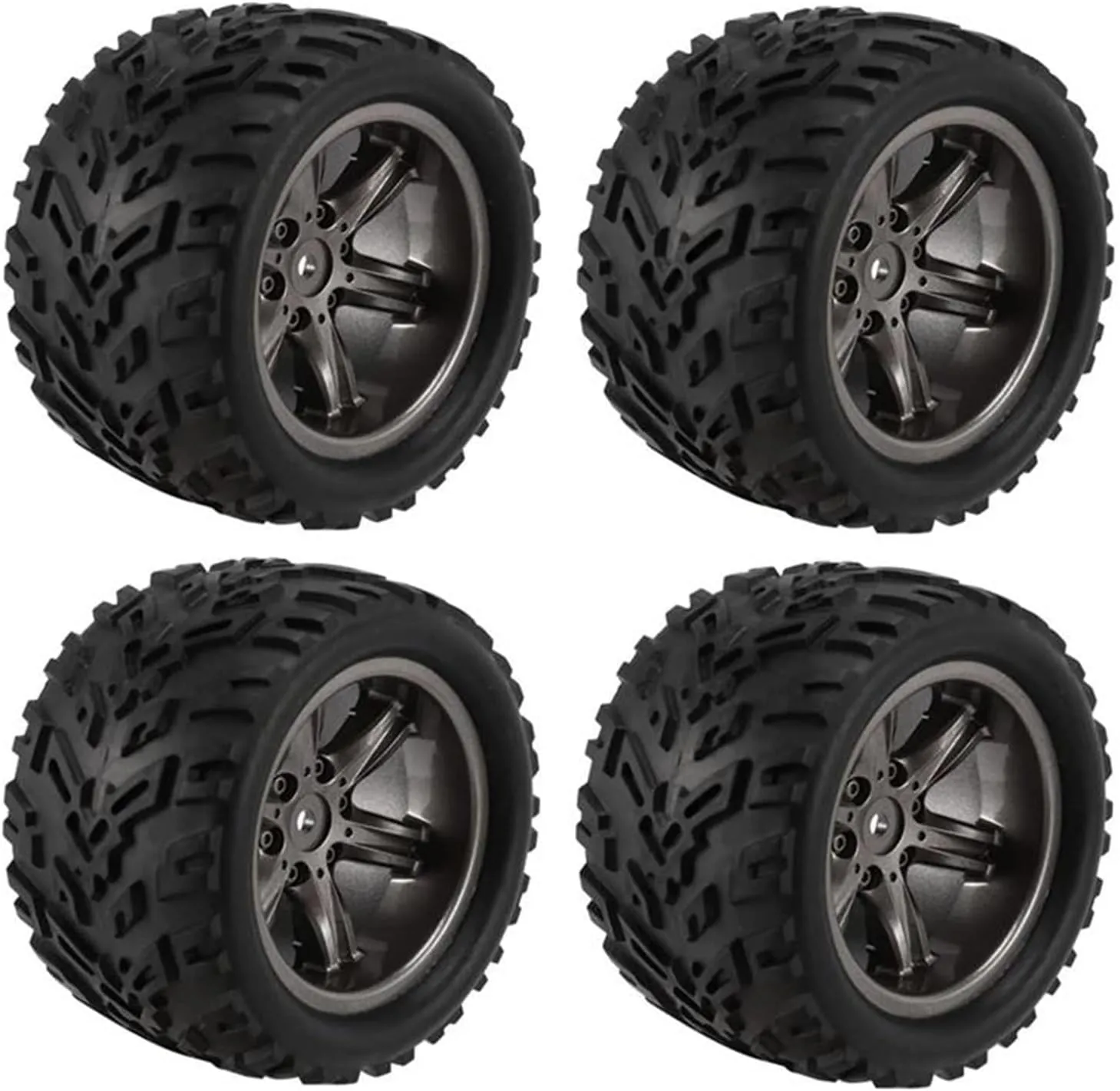 Compatible with XINLEHONG for 9125 9116 X9115 X9116 for GPTOYS S911 S912 4Pcs Tires Tyre Wheel 1/12 RC Car Replacement RC Car Tire RC Wheel Tires