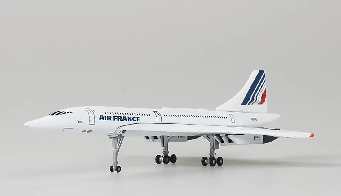 Concorde Diecast Supersonic Jet Airplane Model 1/400 Scale Metal Air France F-BVFB Plane for Gift Collectible