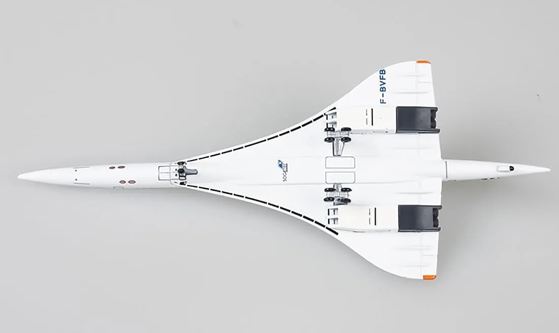 Concorde Diecast Supersonic Jet Airplane Model 1/400 Scale Metal Air France F-BVFB Plane for Gift Collectible